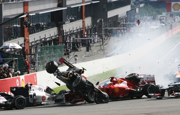 Grosjean, suspendat în cursa de la Monza după accidentul din Belgia! - Poza 1