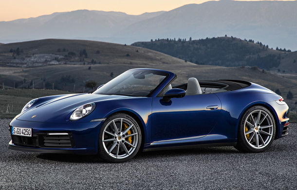 Porsche 911 Cabrio, imagini Èi informaÈii oficiale: motor de 450 CP Èi 12 secunde pentru plierea plafonului din material textil - Poza 1