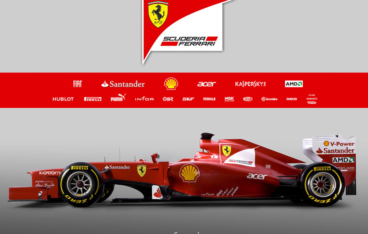 (foto) Ferrari F2012, noul monopost Ferrari pentru 2012