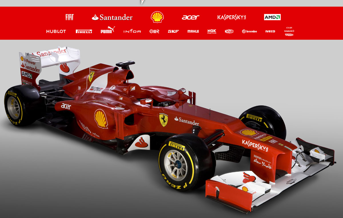 (foto) Ferrari F2012, noul monopost Ferrari pentru 2012