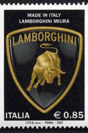 Timbru comemorativ Lamborghini