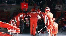 Massa a abandonat la Monza din cauza amortizorului