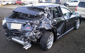 Inedit: primul Subaru Impreza WRX STI distrus!