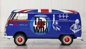 VW Bus unic, stilizat de trupa rock "The Who"