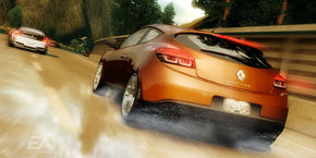 Renault Megane Coupe alearga in NFS Undercover