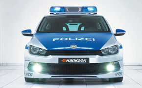 VW Scirocco de politie, imaginea tuningului german