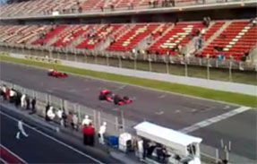 VIDEO: Start comparativ intre Raikkonen si Kovalainen