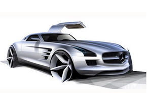 OFICIAL: Schitele si interioarele noului supercar Mercedes: SLS AMG