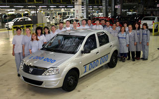 Gama Logan sarbatoreste 1.000.000 de masini produse in Romania