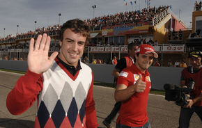 GALERIE FOTO: Alonso a "debutat" la Ferrari