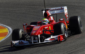 Massa, cel mai bun timp in prima zi de teste de la Valencia