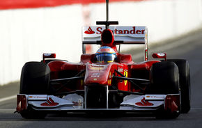 Ferrari a testat o noua solutie aerodinamica la Barcelona