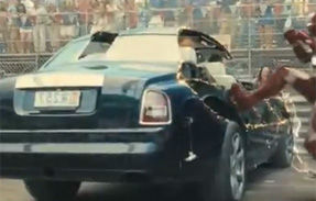 O scena din Iron Man 2 a distrus doua Rolls Royce Phantom