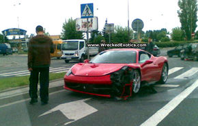 Primul accident cu un Ferrari 458 Italia a avut loc în Polonia