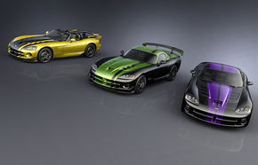 Dodge lansează trei versiuni de adio pentru Viper