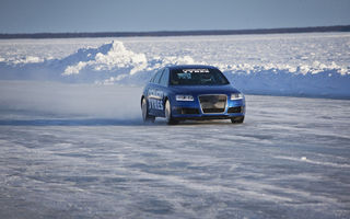 Un nou record de viteză pe gheaţă - 331.06 km/h cu Audi RS6 şi Nokian