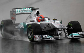 Rosberg, cel mai rapid pe ploaie în ultima zi de teste