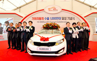 Kia sărbătoreşte 10 milioane de maşini exportate din Coreea de Sud