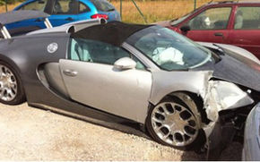 Bugatti Veyron decapotabil, accident serios în Franţa