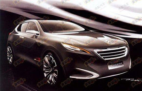Primele schiţe ale conceptului Peugeot care debutează la Shanghai