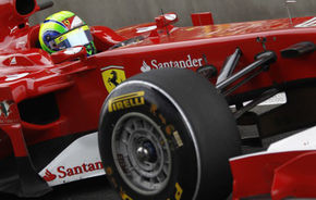 Massa a testat monopostul Ferrari într-o zi de filmare