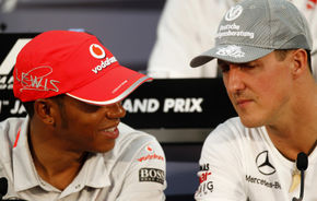 Hamilton: "Schumacher m-a învăţat să fiu calm în momentele cheie"