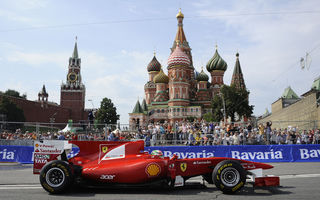 GALERIE FOTO: Ferrari a făcut o demonstraţie de F1 la Moscova