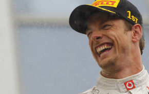 Button sărbătoreşte un weekend "incredibil" la Hungaroring