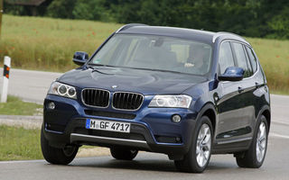 BMW X3 va avea două versiuni noi: xDrive35d şi xDrive20i