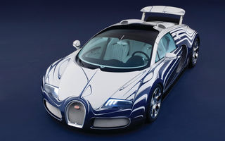 Bugatti Veyron Grand Sport L'Or Blanc, porţelan pe patru roţi la Frankfurt
