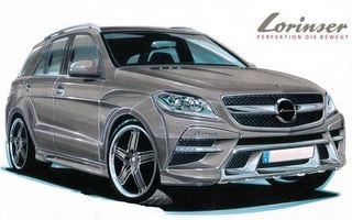 Noul Mercedes ML are deja o propunere de tuning din partea Lorinser