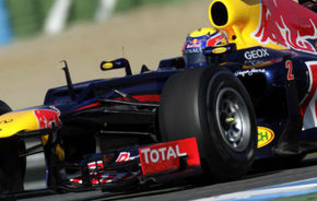 Webber: "Noul monopost Red Bull este competitiv"