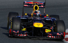 Teste Barcelona, ziua 1: Vettel, cel mai rapid, probleme pentru Lotus