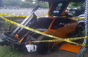 Lamborghini Murcielago SuperVeloce, distrus într-un accident din Indonezia