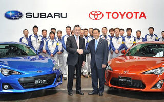 Fraţii Toyota GT86 şi Subaru BRZ au debutat azi pe linia de producţie