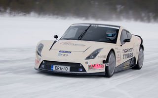 Nou record pentru Nokian: 252 km/h pe gheaţă cu o maşină electrică
