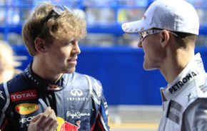 Vettel şi Schumacher se contrazic în privinţa regulamentului pentru depăşiri