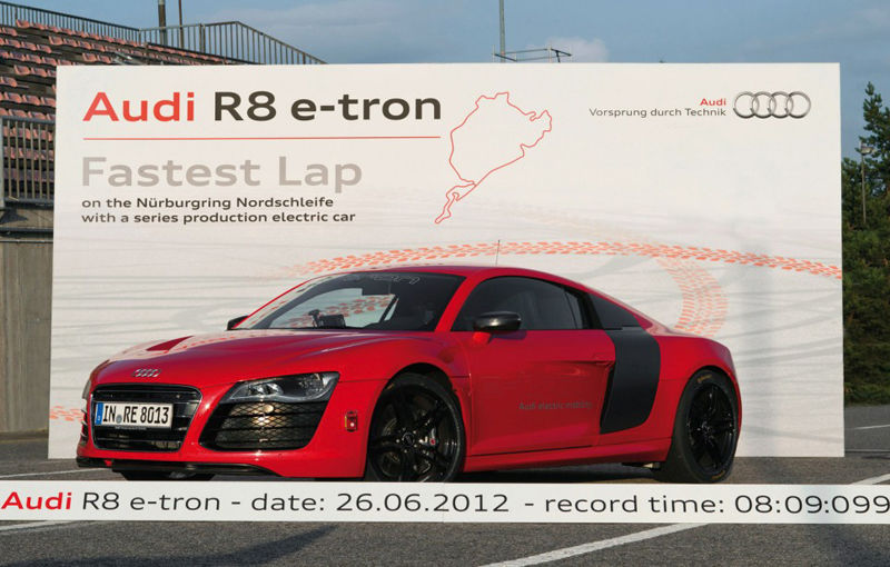 Record mondial pe Nurburgring pentru versiunea electrică a lui Audi R8 - Poza 9