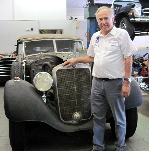 Un colecţionar a cumpărat un Mercedes 320 Cabriolet deţinut de nazişti cu 180.000 de dolari - Poza 5