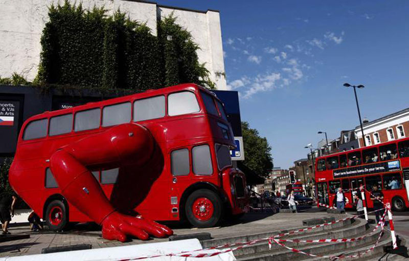 Autobuz Double Decker transformat în atlet pentru Jocurile Olimpice de la Londra - Poza 4