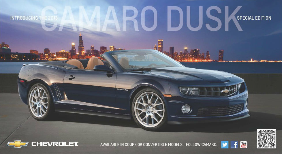 Chevrolet Camaro Dusk Edition, primele imagini şi informaţii - Poza 1