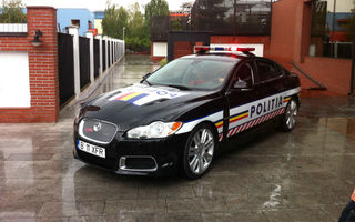 510 cai pentru patrulă: Poliţia Autostrăzi a primit în custodie un Jaguar XF-R pentru şase luni