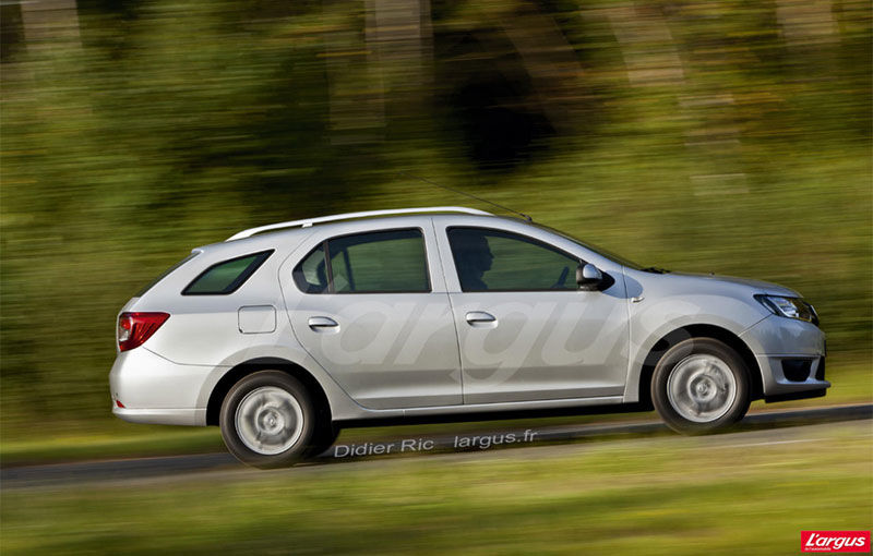 Dacia Logan SW - primele ipoteze ale unui viitor break cu 5 locuri - Poza 1