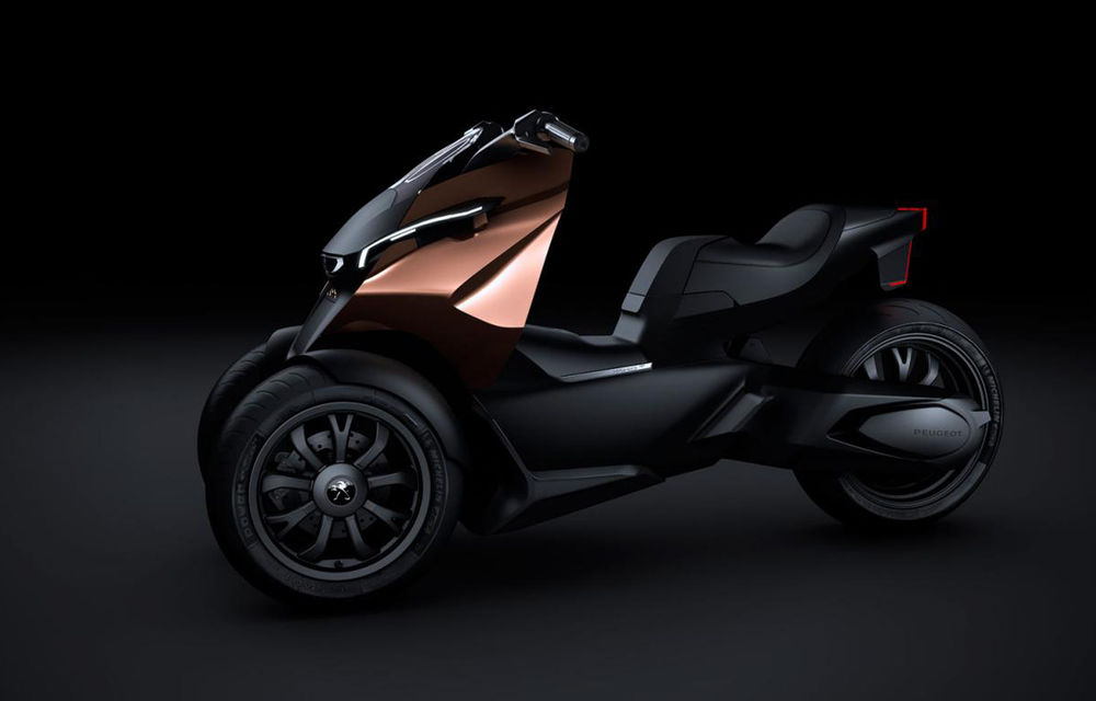 Peugeot Onyx Concept Scooter debutează la Paris alături de supercar-ul cu acelaşi nume - Poza 4