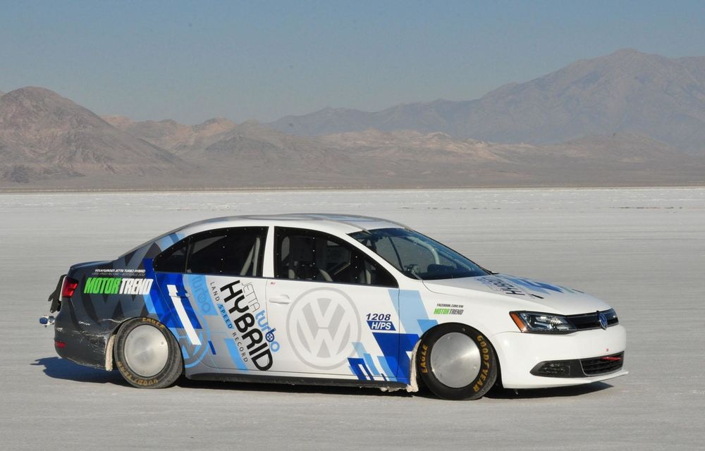 Volkswagen Jetta Hybrid este cel mai rapid hibrid din lume la Bonneville - Poza 5