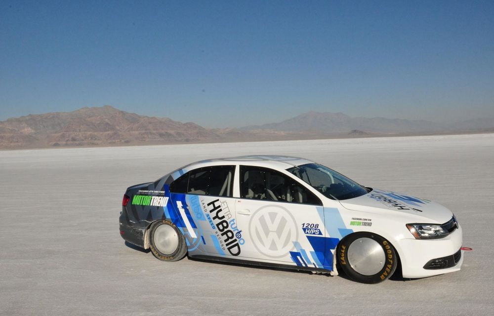 Volkswagen Jetta Hybrid este cel mai rapid hibrid din lume la Bonneville - Poza 7
