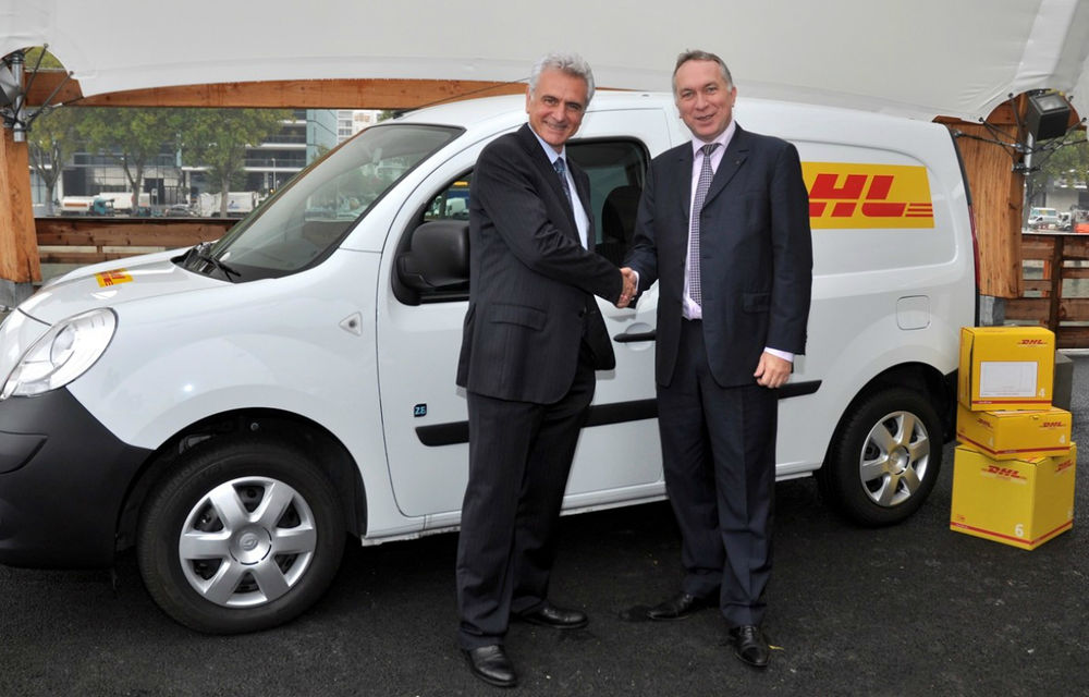 Renault Kangoo Z.E. şi ZOE vor intra în flota DHL Express din Franţa în 2015 - Poza 1