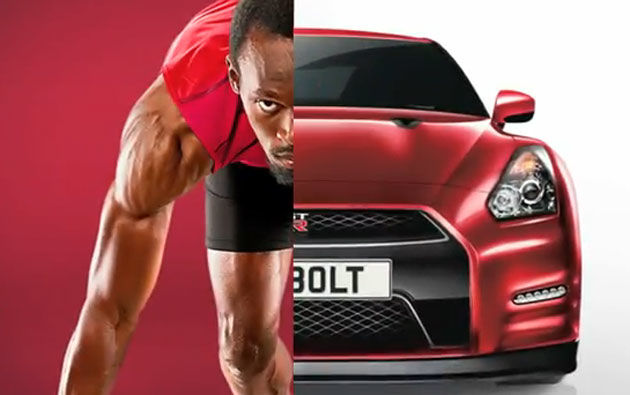 Usain Bolt şi Mark Webber sunt starurile viitoarei reclame Nissan GT-R - Poza 1