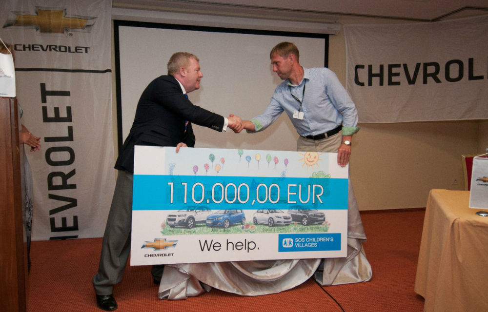 Chevrolet donează 250.000 euro organizaţiei SOS Satele Copiilor - Poza 1