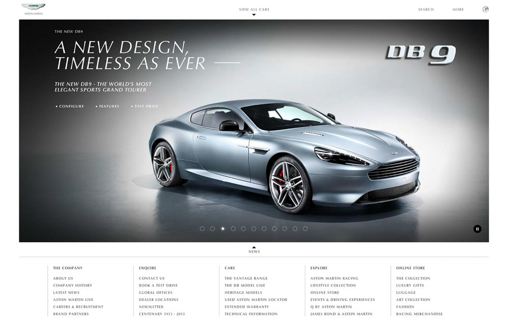 Car Dealer: Aston Martin are cel mai bun site de producător de automobile - Poza 1